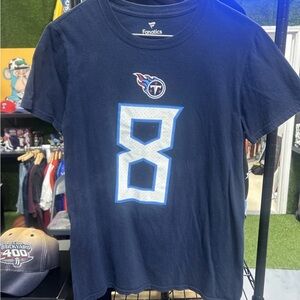 Fanatics Dark Blue T-Shirt with Number 8 and Logo